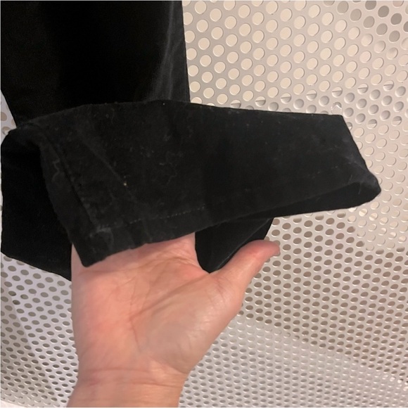 NYDJ The Marilyn Straight-Leg Velvet Jeans Size 12 in Black Inseam 32” - Picture 8 of 16